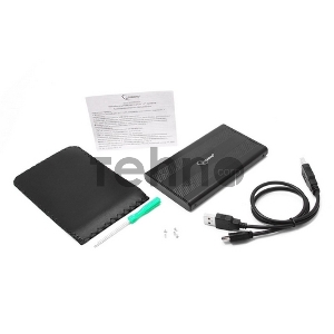 Внешний корпус для HDD Gembird EE2-U2S-5 2.5  EE2-U2S-5, черный, USB 2.0, SATA