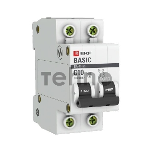 Автоматический выключатель EKF mcb4729-2-10C 2P 10А (C) 4,5кА ВА 47-29 EKF Basic Автоматический выключатель EKF mcb4729-2-10C 2P 10А (C) 4,5кА ВА 47-29 EKF Basic