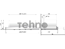 Вытяжка встраиваемая Elikor Интегра Glass 50Н-400-В2Д нержавеющая сталь/стекло белое