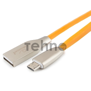 Кабель USB 2.0 Cablexpert CC-G-mUSB01O-1M, AM/microB, серия Gold, длина 1м, оранжевый, блистер