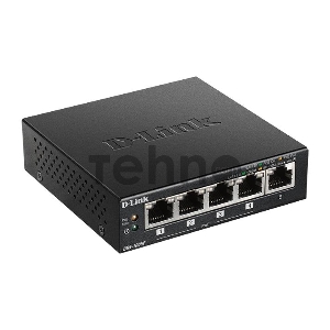 Коммутатор D-Link DGS-1005P/A1A Неуправляемый коммутатор с 5 портами 10/100/1000Base-T, функцией энергосбережения и поддержкой QoS (4 порта с поддержк