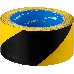 Разметочная клейкая лента, ЗУБР Профессионал 12249-50-25, цвет черно-желтый, 50мм х 25м, фото 3