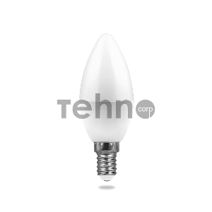 Лампа светодиодная LB-97 (7W) 230V E14 2700K свеча | 25475 | FERON