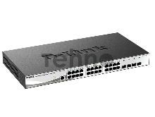 Управляемый коммутатор 2 уровня D-Link DGS-1210-28X/ME с 24 портами 10/100/1000Base-T и 4 портами 10GBase-X SFP+