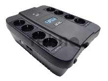 Источник бесперебойного питания Powercom SPIDER, Интерактивная, 900 ВА / 540 Вт, Tower, Schuko, LCD, Serial+USB, USB