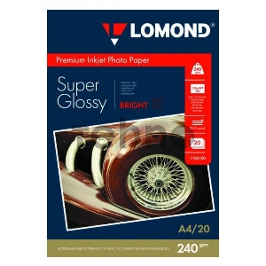 Фотобумага Lomond 1105100 A4/240г/м2/20л./белый высокоглянцевое для струйной печати