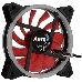 Вентилятор Aerocool REV Red , 120x120x25мм, цвет светодиодов : красный, подсветка в виде двойного кольца, 3+4-Pin, 1200 об/мин, 41,3 CFM, 15,1 дБА, фото 10