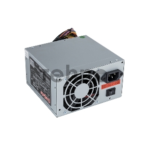 Блок питания Exegate EX219182RUS-S AB350, ATX, SC, 8cm fan, 24p+4p, 3*SATA, 2*IDE, FDD + кабель 220V с защитой от выдергивания