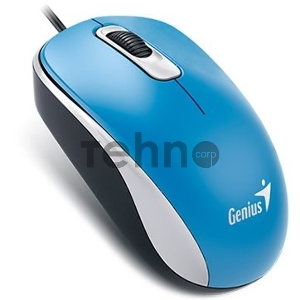 Мышь Genius DX-110 Blue, оптическая, 1200 dpi, 3 кнопки, USB