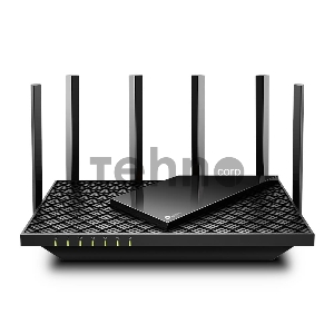Роутер TP-Link AX5400 Dual Band Wireless Gigabit Router, 1.5 GHz Tri-Core CPU, 1 GE WAN + 4 GE LAN ports, 1× USB 3.0 Port, support 1024-QAM, OFDMA, MU-MIMO, Airtime Fairness, Beamforming, 160MHz Channel Width, come with HomeShieldTM, support Russia PPTP/L