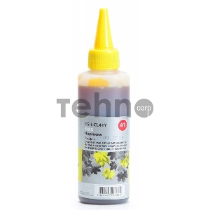 Чернила Cactus CS-I-CL41Y желтый (100мл) Canon PIXMA MP150/MP160/MP170/MP180/MP210/MP220