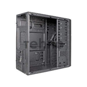 Корпус Miditower ExeGate XP-402U Black, ATX, <XP600, Black,120mm>, 2*USB+1*USB3.0, Audio