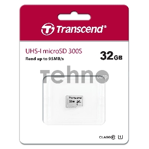 Флеш карта microSD 32GB Transcend microSDHC Class 10 UHS-1 U1, (без адаптера), TLC