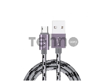 Кабель USB 2.0 hoco X2 текстильная оплетка, AM/microBM, матовый, 1м