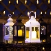 Декоративный фонарь со свечкой, белый корпус, размер 10.5х10.5х22,35 см, цвет ТЕПЛЫЙ БЕЛЫЙ, фото 3