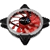 Вентилятор Aerocool REV Red , 120x120x25мм, цвет светодиодов : красный, подсветка в виде двойного кольца, 3+4-Pin, 1200 об/мин, 41,3 CFM, 15,1 дБА, фото 1