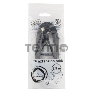 Кабель телевизионный Gembird, CCV-515, Coaxial M/F, 1.8м