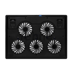 Подставка для ноутбука Crown CMLC-1105 black (15,6”, 5 кулеров, подсветка, регулировка скорости вращения)