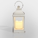 Декоративный фонарь со свечкой, белый корпус, размер 10.5х10.5х22,35 см, цвет ТЕПЛЫЙ БЕЛЫЙ, фото 4