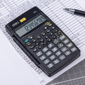 Калькулятор научный Deli E1711 черный 8+2-разр.