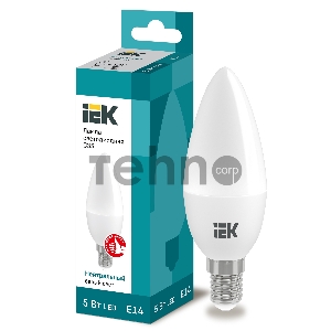 Лампа Iek LLE-C35-5-230-40-E14 светодиодная ECO C35 свеча 5Вт 230В 4000К E14 IEK