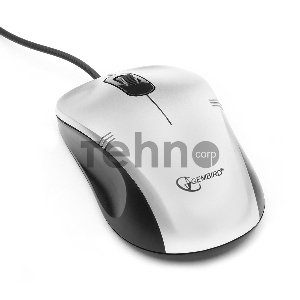 Мышь Gembird MOP-100-S, серый, USB, 1000DPI