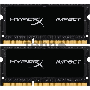 Модуль памяти Kingston SO-DIMM DDR3L 8GB 2133MHz  CL11 DRAM (Kit of 2) 1.35V HyperX Impact, EAN:740617237535