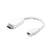 Переходник miniDisplayPort - HDMI, Cablexpert A-mDPF-HDMIM-001-W, 20F/19M, длина 10см, белый, пакет, фото 1