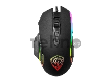 Мышь Qumo Pantheon M50, проводная, оптическая, 7 кнопок, подсветка RGB, 1200/1600/2400/3200  dpi