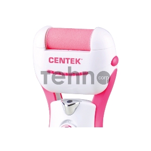 Набор для педикюра Centek CT-2183 (розовый)  Пемза, + 2 доп ролика, 2 батареи типа АА (в комплекте)