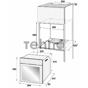 Встраиваемая электрическая духовка Beko BIE 21300 W (белая)