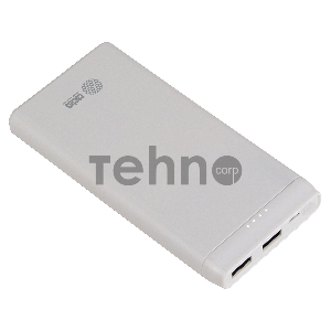 Мобильный аккумулятор Cactus CS-PBFSMT-10000 10000mAh 2.1A 2xUSB белый