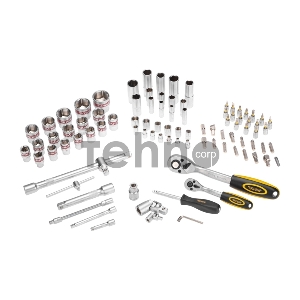 Набор инструментов, 1/2, 1/4, CrV, пластиковый кейс, 94 предмета KRANZ