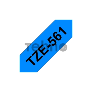 Наклейка ламинированная TZ-E561 (36 мм черн/син, аналог TZ-561)
