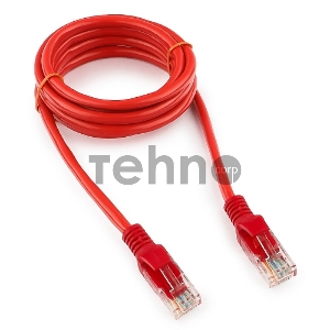 Патч-корд UTP Gembird кат.5e, 1.5м, литой, многожильный (красный)