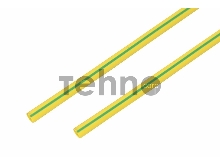 Термоусадка 8,0 / 4,0 мм, желто-зеленая (1м) | 20-8007 | REXANT