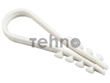 Дюбель-хомут d11-18мм для круглого кабеля нейлон бел. (уп.100шт) ИЭК UHH35-11-18-100