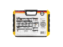 Набор инструментов, 1/2, 1/4, CrV, пластиковый кейс, 94 предмета KRANZ