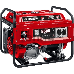 Генератор ЗУБР СБ-5500Е бензиновый с электростартером, 5500 Вт