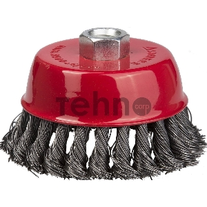 Кордщетка STAYER 35128-080_z01 чашечная для УШМ плетёные пучки проволоки 0.5мм 80мм/М14 Кордщетка STAYER 35128-080_z01 чашечная для УШМ плетёные пучки проволоки 0.5мм 80мм/М14