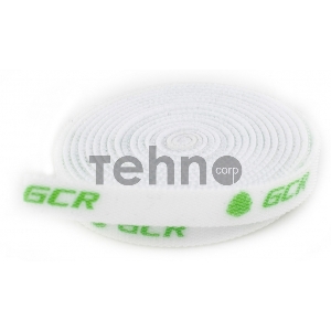 Лента липучка GCR, для стяжки, 3м, белая, GCR-51414 Лента липучка GCR, для стяжки, 3м, белая, GCR-51414