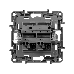 Etika Алюминий Выключатель 2-клавишный, авт.клеммы, 10 AX, 250 В | 672402 | Legrand, фото 3