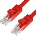 Патч-корд Greenconnect Патч-корд UTP прямой 30m AWG24 кат.5е,  RJ45,  медь, литой (Красный), пластик пакет (GCR-LNC04-30.0m), фото 1