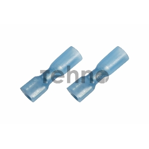Клемма плоская полностью изолированная термоусаживаемая гнездо 6.6 мм 1.5-2.5 мм² (РПи-м-т 2.5-(6.3) синий REXANT
