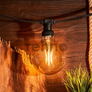 Лампа филаментная REXANT Груша A125 11.5 Вт 1380 Лм 2400K E27 диммируемая золотистая колба