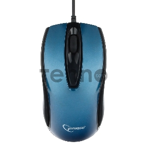 Мышь Gembird MOP-405-B, синий, USB, 1000DPI