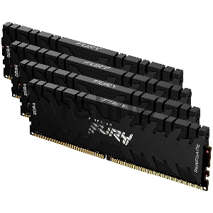 Оперативная память Kingston DRAM 64GB 3200MHz DDR4 CL16 DIMM (Kit of 4) 1Gx8 FURY Renegade Black EAN: 740617321999