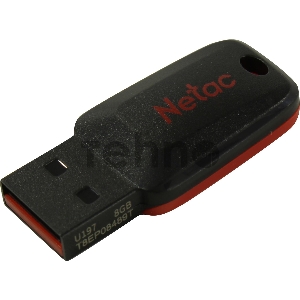 Флеш Диск Netac U197 8Gb <NT03U197N-008G-20BK>, USB2.0, пластиковая, черная