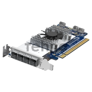 Плата расширения QNAP QXP-1620S-B3616W 12 Gb/s SAS expansion card, 4 SFF-8644 ports, PCIe Gen3 x16