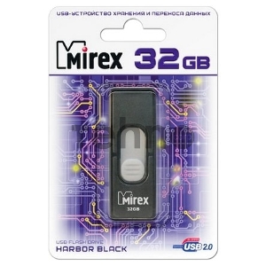 Флеш Диск 32GB Mirex Harbor, USB 2.0, Черный